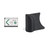 Sony NPBX1.CE Rechargeable Camera Battery - White & AGR2 Grip for DSC-RX Series - Black