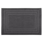 STOF - Bath Mat - Size 45 x 70 cm - 100% Organic Cotton - Anthracite - Lagoon Model - Home Linen - Soft and Comfortable - Ideal for the Bathroom