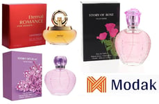 Modak 3 Pack women Perfume Eternal Romanc,Story of lilac,Story of Rose EDP 100ml