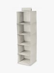 Compactor Nancy Chevron 5 Compartment Sweater Organiser, Beige