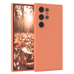 For Samsung Galaxy S24 Ultra Phone Case Silicone Cover Protection Orange