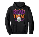 Read Or Treat Halloween Book Reading Lover Halloween Costume Pullover Hoodie