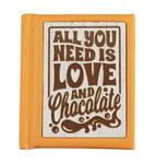 All You Need Is Love & Chocolate Mini Woodcut Keepsake Book Of Quotes Gift Idea