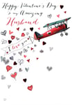 Husband Embellished Joie De Vivre Valentine's Greeting Card Greetings Cards