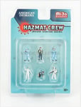 AMERICAN DIORAMA 76466 Figurines - Set 6X Hazmat Crew Figurine - Various - 1/64