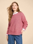 White Stuff Petite Northbank Organic Cotton Jumper, Pink