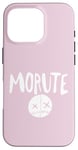 Coque pour iPhone 16 Pro Morute Esthétique Poupée effrayante + Adorable Horreur Goth Croix