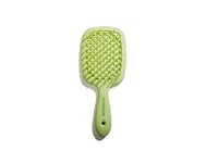 Muitomas, Brosse à cheveux, brosse à cheveux fins avec poils souples et poignée ergonomique, brosse à cheveux lisses et bouclés, couleur vert sauge