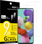 Lot De 2,Verre Trempe Pour Samsung Galaxy A51,Film Protection Ecran-Sans Bulles D'air-Ultra Resistant(0,33mm Hd Ultra Transparent)Durete 9h Glass