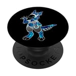 Protogen Fursuit Furry Fursona Blue PopSockets Swappable PopGrip