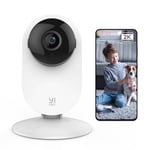 YI Pro 2K Camera Surveillance WiFi Intérieur avec Audio Bidirectionnel, Suivi de Mouvement, Détection Sonore, Notifications Push pour Bébé/Animal de Compagnie Compatible avec Alexa