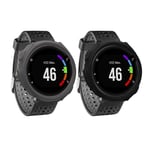 2 Cases for Garmin Forerunner 235 Forerunner 735XT , Black Grey 