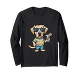 Cool Labrador Retriever with a party drink Long Sleeve T-Shirt