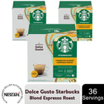 Nescafe Dolce Gusto Coffee Pods  inc Starbucks 3 Boxes (36 or 48 drinks)