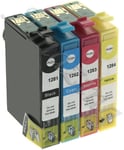 Compatible Multipack 4 Ink Cartridges T1285 Printers Stylus S22 SX125 SX450W NEW