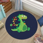 Tapis de sol Tapis rond Tapis d'intérieur, imprimé de bande dessinée Tapis de jeu pour enfants Tapis de jeu Paillasson antidérapant Sol Chambre à coucher Tapis de jeu Tapis de trappeur de saleté