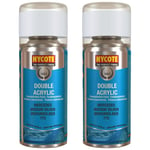 Hycote Colour Spray Paint XDMC607 Mercedes Iridium Silver (Metallic) 150ml x2