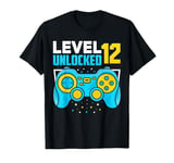 Level 12 Year Old Unlocked 12th Birthday Boy Video Gamer T-Shirt