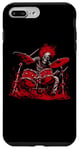 iPhone 7 Plus/8 Plus Skeleton Drummer Guy Rock And Roll Band Rock On Drum Kit Case