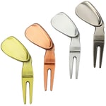 Tlily - Golf Divot Repair Tool Pitch Groove Cleaner Golf Pitchfork Putting Vert Fork Golf Training Aids