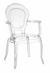 Queen Arm transparent stol