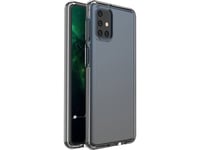 Hurtel Spring Case Geléfodral Med Färgad Ram För Samsung Galaxy M31s Svart