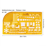 Règle Ovale Circulaire en Résine K Durable,Modèle d'Architecte,de Dessin,de Meubles,de Mesure #E