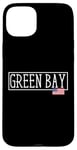 iPhone 15 Plus Green Bay City USA Flag State Travel US America Women Men Case