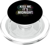 Kiss Me It's Midnight - New Year's Eve Happy New Year PopSockets PopGrip for MagSafe