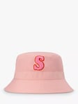 Small Stuff Kids' Intial Bucket Hat,  Pink/Multi