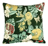 Coussin canape 40 x 40 cm, avec Motif Floral, Vert - Coussin décoratif en Tissu Velours avec Rembourrage Doux - pour la Decoration Salon, Deco Chambre à Coucher, du Decoration Bureau, Deco Maison