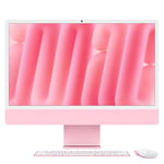 Apple iMac All-in-One Desktop Computer with M4 chip with 8-core CPU and 8-core GPU: Built for Apple Intelligence, 24-inch Retina Display, 16GB Unified Memory, 256GB SSD Storage; Pink