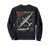 B-24 Liberator | Consolidated Aircraft B24 Bomber Vintage Sweatshirt