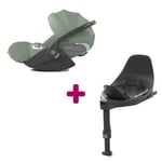 Cybex Coque Cloud T i-Size Tissu Plus Leaf Green + base i-size