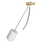 Wirquin 10724137 Chasse d'eau wc robinet flotteur à alimentation latérale F2, laiton