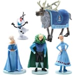 Frozen Cake Topper Figurer Set, Frozen cake dekorationer för Frozen party tillbehör