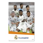 Grupo Erik Poster - Équipe du Real Madrid 2024/2025-36 x 24 pouces / 91,5 x 61 cm - Expédié enroulé - Posters cool, Poster artistique, Posters muraux, Posters et impressions