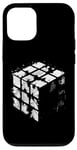 Coque pour iPhone 12/12 Pro Illustration de journal Magic Cube – Vintage Cube Lover