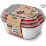 Black + Blum Multi-Function Steel Food Box Set Mixed - 3pcs. (S/M/L)