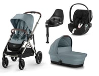 Cybex Gazelle S duovagn + Cloud Z2 babyskydd + isofix-bas + adapter