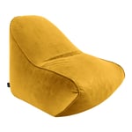 Loft 25 Yellow Velvet Bean Bag Chair Indoor Adult Gaming Beanbag Sofa Seat