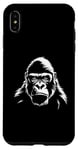 Coque pour iPhone XS Max Gorilla Silhouette, Gorilla, Dos argenté, Homme, Femme