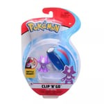 Pokémon Clip 'N' Go Toxel & Pokéball - Enthält 1x 5cm Figur & 1x Dive Ball - Neu
