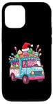 Coque pour iPhone 12/12 Pro Chapeau de Noël Camion de glace