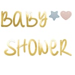 Girlang "Baby Shower" Guld 220cm Guld