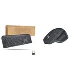 Logitech MX Keys Wireless Illuminated Keyboard for Business, Quiet Perfect-Stroke Keys & MX Master 2S Bluetooth Edition Wireless Mouse, Multi-Surface, Hyper-Fast Scrolling