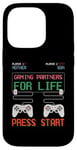 Coque pour iPhone 14 Pro Mother And Son Gaming Partners for Life Jeu vidéo Gamer