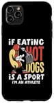 Coque pour iPhone 11 Pro Max Si manger des hot dogs est un sport, je suis un athlète, un hot dog amusant