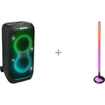 JBL PartyBox Stage 320 + PartyLight Stick -bilekaiutinpaketti