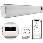 Klarstein Chauffage Electrique à Infrarouge, Chauffage de Jardin 2400W, App Smart WiFi, Télécommande, Minuterie, Affichage led, Chauffage Exterieur